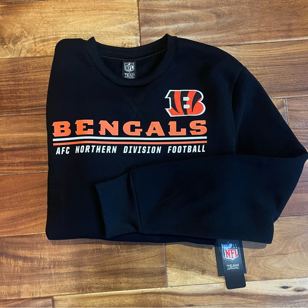 NWT NFL Team Apparel Cincinnati Bengals Crewneck Sweatshirt